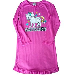 Girls Pink Unicorn Pajama Top